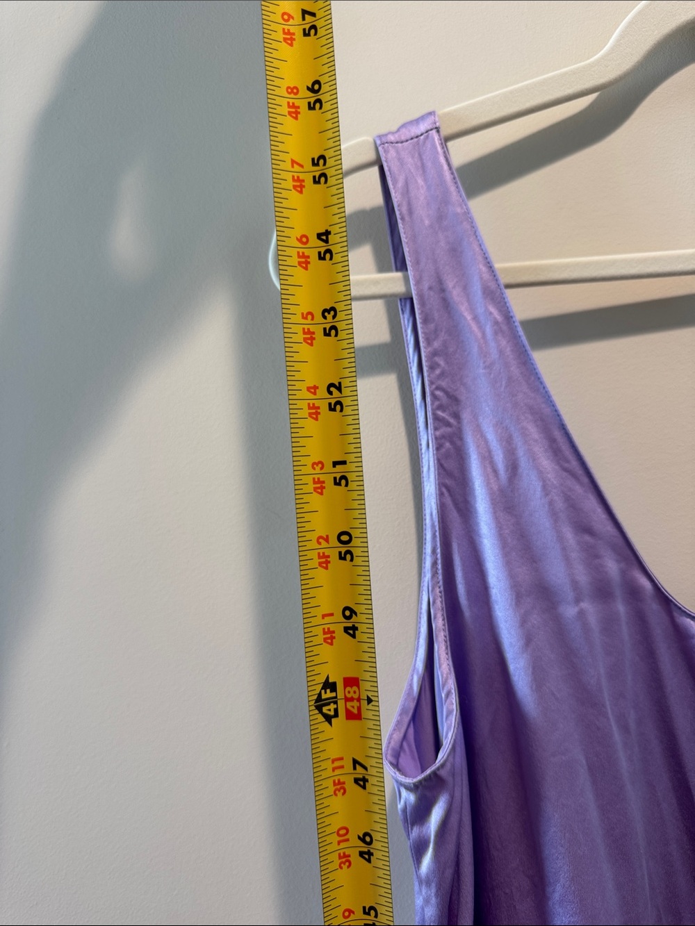 BR 100% Silk Lavender Maxi Dress - Elegant Flowing Scoop Neck - Large - Picture 2 of 6